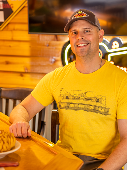 Texas Roadhouse Building Blueprint Unisex Tee