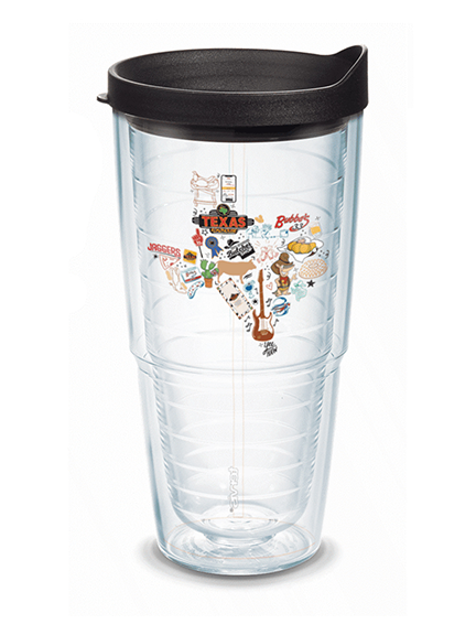 Texas Rangers Tervis 24oz. Weave Stainless Steel Wide Mouth Bottle