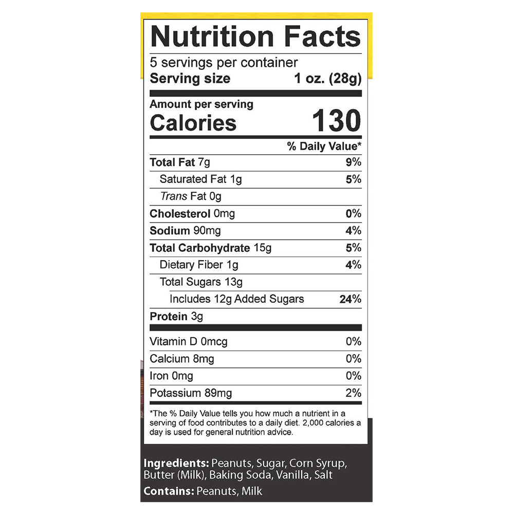 Peanut Brittle, 5 oz. Bag