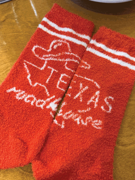 TXRH Fuzzy Socks