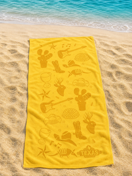 Icons Beach Towel