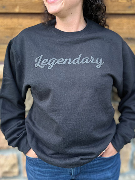"Legendary" Puff Logo Crewneck Sweatshirt